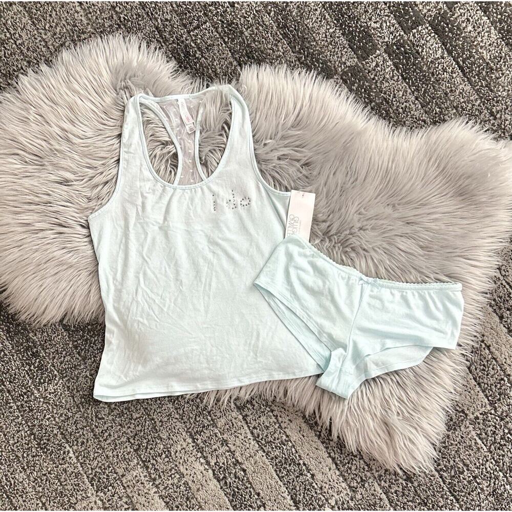Bridal Sleep Tank And Panty Set. Bridal. Bachelorette. Size XS-Get Ready Top